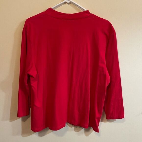 Ruby Rd Women’s Red top size XL - Picture 4 of 7